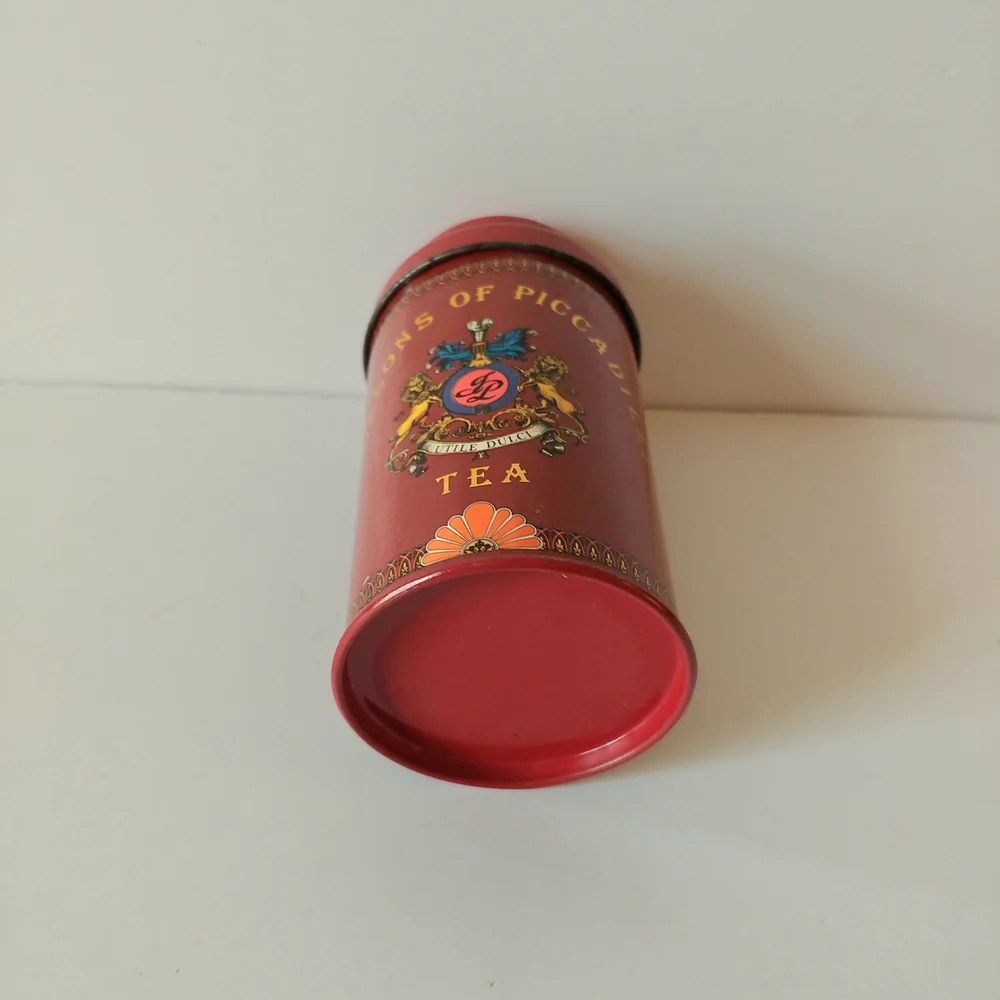 Vintage Style Jackson's of Picadilly Red Tea Canister
